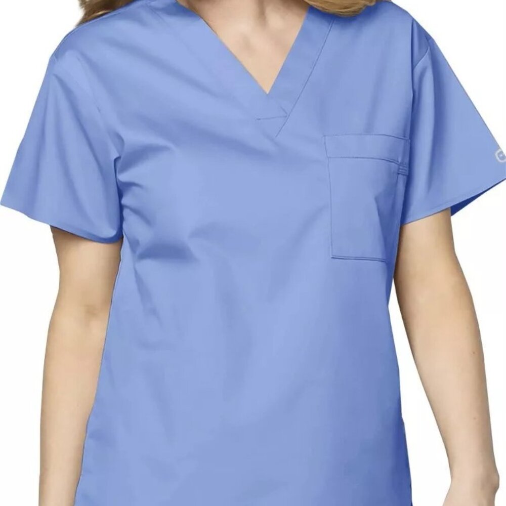 Prism Blue Unisex Scrub Top/ shirt~Women's Mens Size X- Large~NEW w/tags